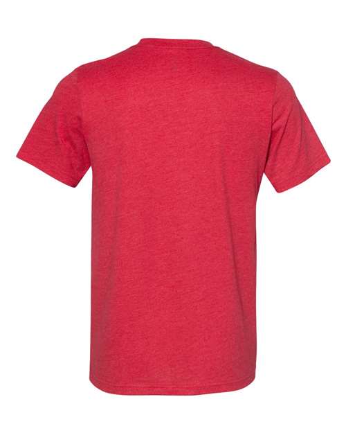 Unisex Sueded Tee - Heather Red Back