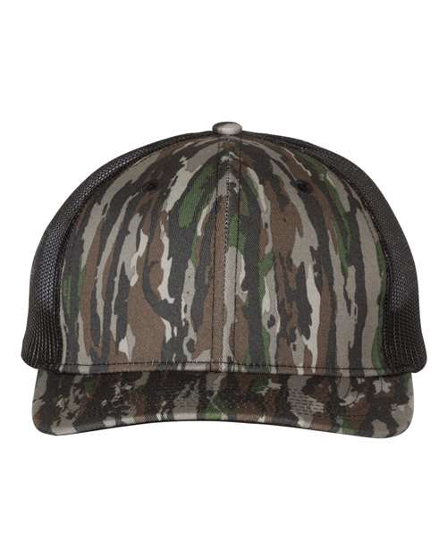 Richardson Printed Trucker Cap - Realtree Original/ Black Front