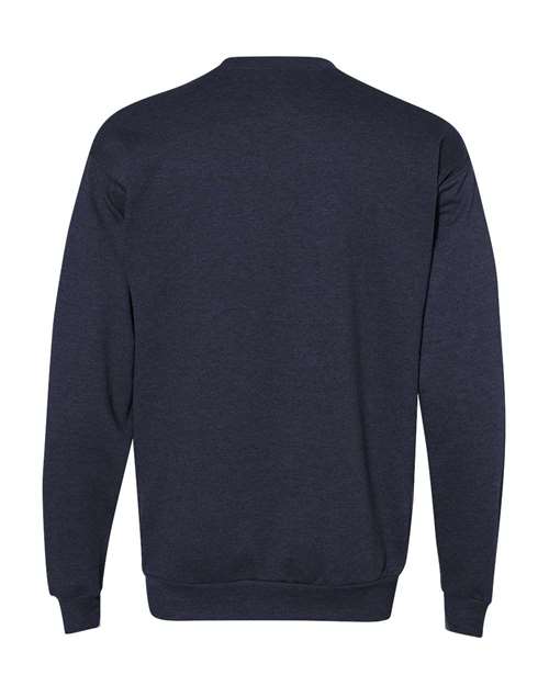 Unisex EcoSmart® Crewneck Sweatshirt - Heather Navy Back