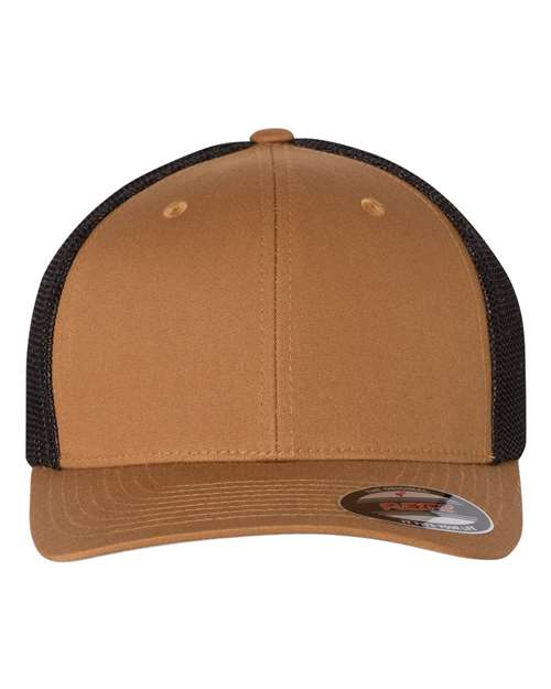 Flexfit Trucker Cap - Caramel/ Black Front