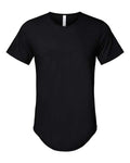 BELLA + CANVAS Men's Jersey Curved Hem Tee - Black Front