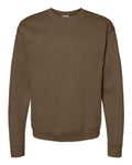 Unisex EcoSmart® Crewneck Sweatshirt - Army Brown Front