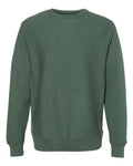 Independent Trading Co. Unisex Legend Premium Heavyweight Cross-Grain Crewneck Sweatshirt - Alpine Green Front