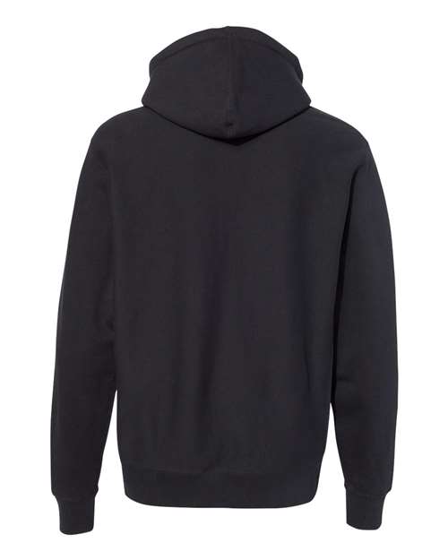 Unisex Legend Premium Heavyweight Cross-Grain Hooded Sweatshirt - Black Back