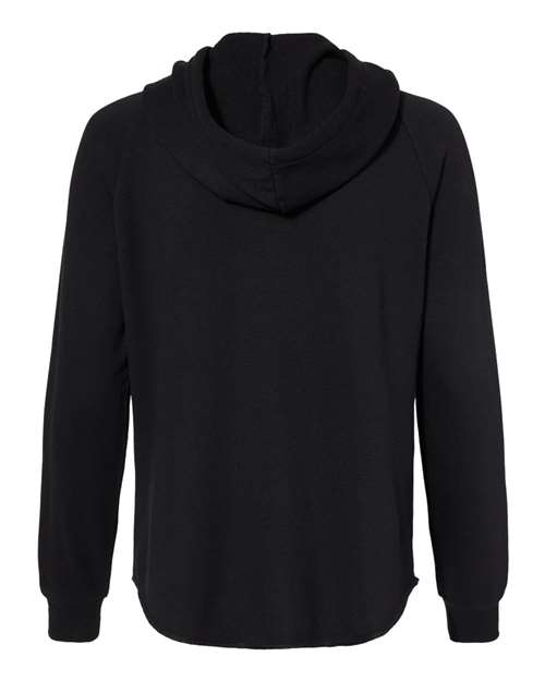 Independent Trading Co. Women's California Wave Wash Full-Zip Hooded Sweatshirt - Back