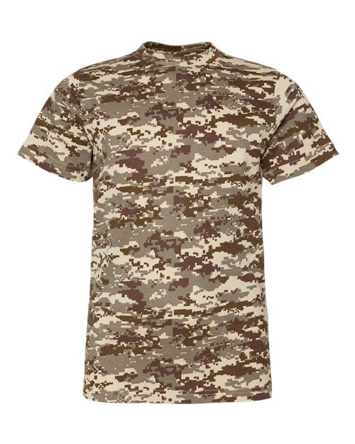 Code Five Youth Camouflage Tee - Sand Digital Front