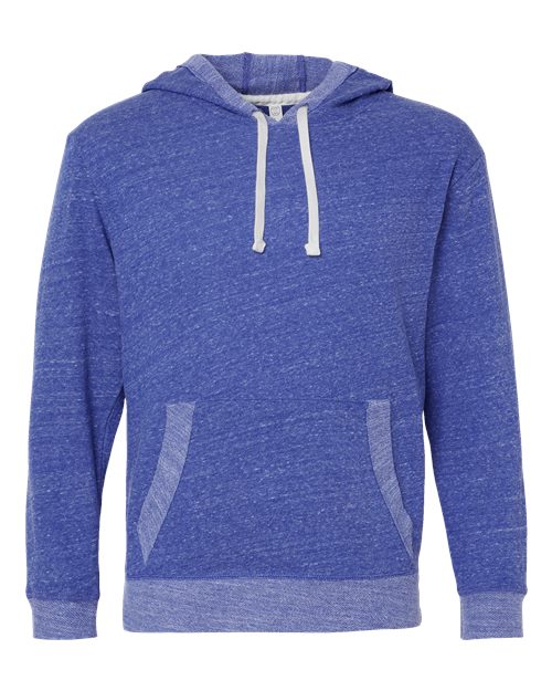 Live & Tell by LAT Unisex Harborside Mélange French Terry Hoodie Sweatshirt - Royal Melange Front