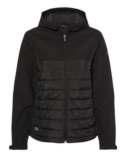 DRI DUCK Women's Vista Soft Shell Puffer Jacket - Black Front