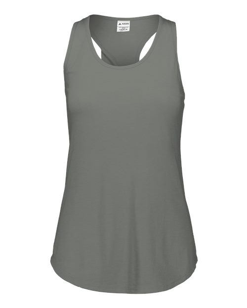 Augusta Sportswear Girls' Lux Triblend Tank Top - Grey Heather Front