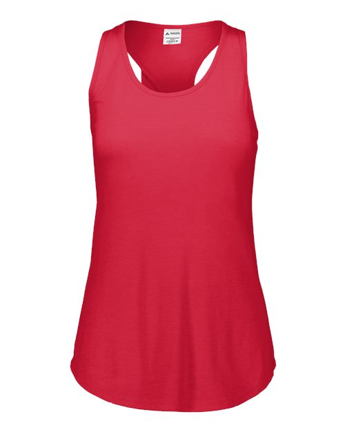 Augusta Sportswear Girls' Lux Triblend Tank Top - Red Heather Front