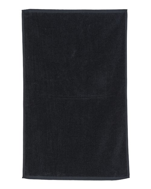 Carmel Towel Company Velour Towel - Black Front