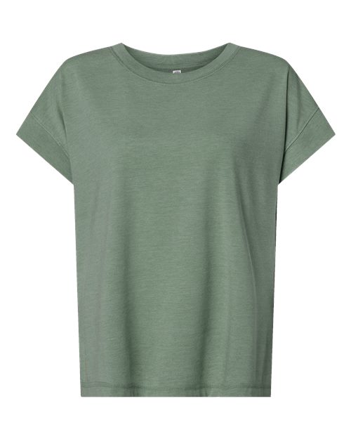 LAT Women's Vintage Wash Tee - Washed Basil Front