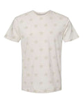 Unisex Star Print Tee - Natural Heather Star Front