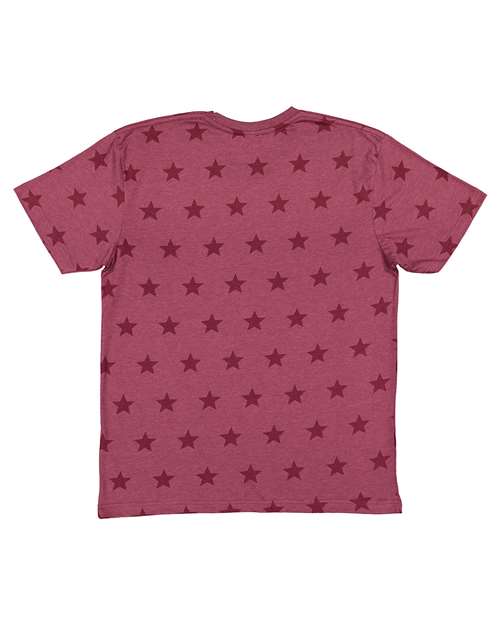 Code Five Unisex Star Print Tee - Back