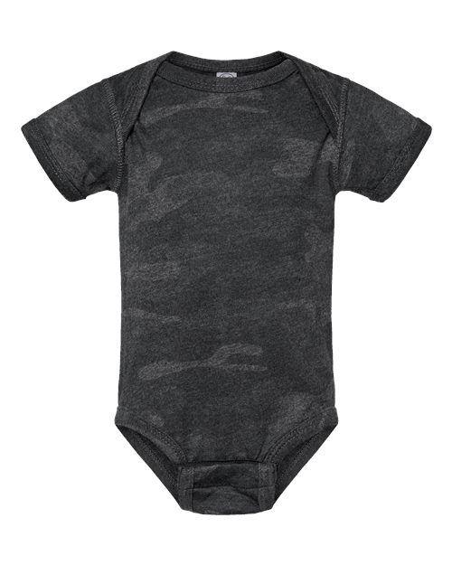 Rabbit Skins Infant Fine Jersey Bodysuit - Storm Camo Front
