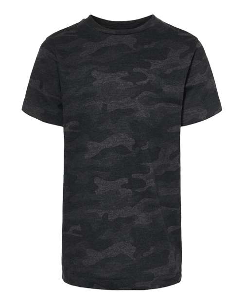 LAT Youth Fine Jersey Tee - Storm Camo Front