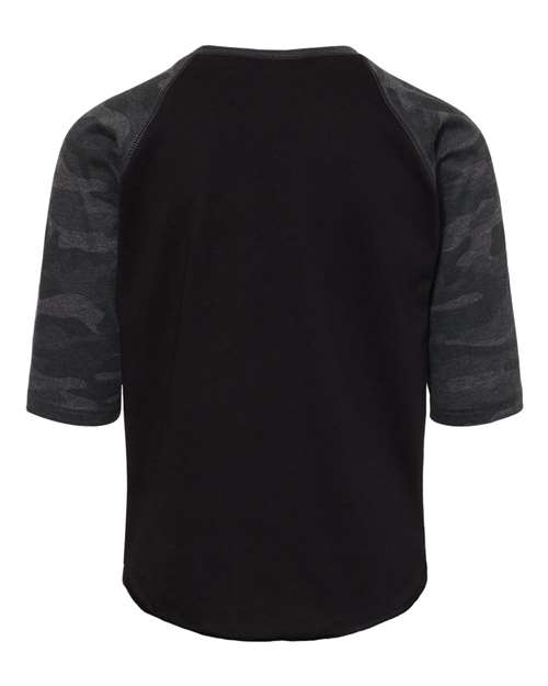 LAT Youth Baseball Fine Jersey Three-Quarter Sleeve Tee - Back
