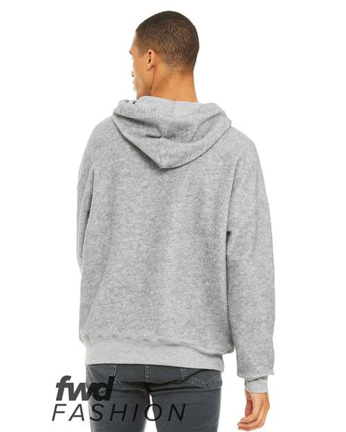 BELLA + CANVAS Unisex FWD Fashion Sueded Fleece Hoodie Sweatshirt - Back