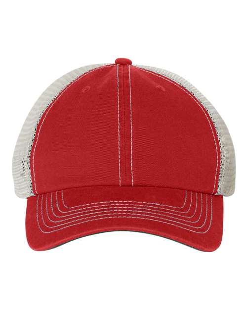 Trawler Cap - Red/ Stone Front