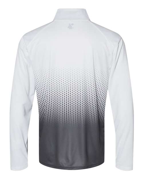 Badger Men's Hex 2.0 Quarter-Zip Pullover - Back