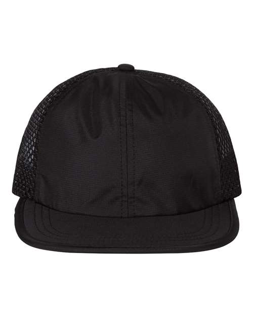 Richardson Rogue Wide Set Mesh Cap - Black Front