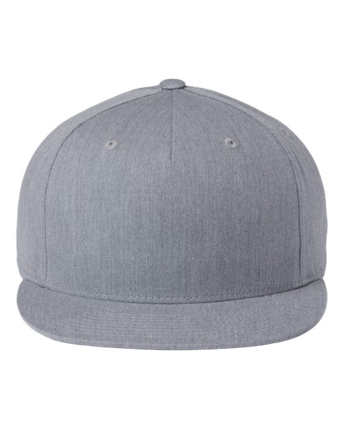 Richardson Pinch Front Structured Snapback Trucker Cap - Heather Grey Front