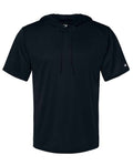 Men's B-Core Hooded T-Shirt - Black Front