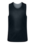C2 Sport Youth Reversible Mesh Tank - Black/ White Front