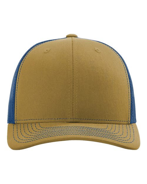 Richardson Snapback Trucker Cap - Biscuit/ True Blue Front
