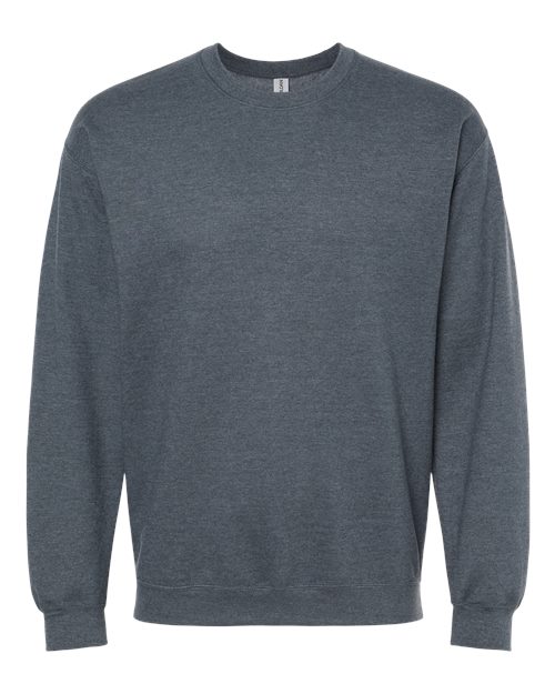 Unisex Softstyle® Midweight Crewneck Sweatshirt - Dark Heather Front