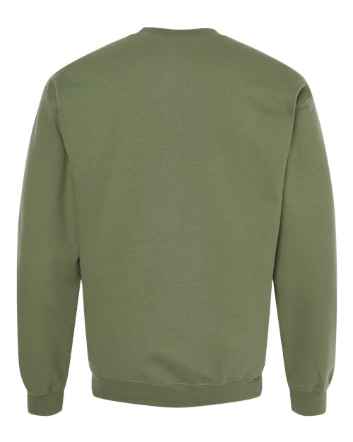 Unisex Softstyle® Midweight Crewneck Sweatshirt - Military Green Back