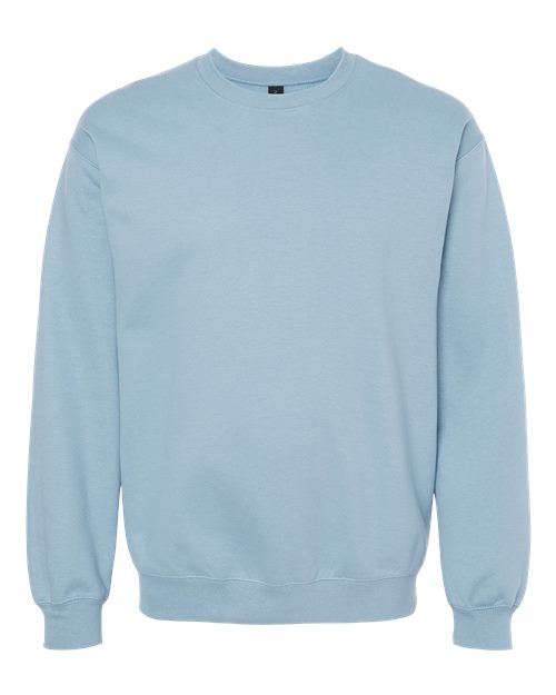 Unisex Softstyle® Midweight Crewneck Sweatshirt - Stone Blue Front