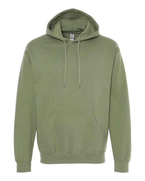 Gildan Unisex Softstyle® Midweight Hooded Sweatshirt - Military Green Front