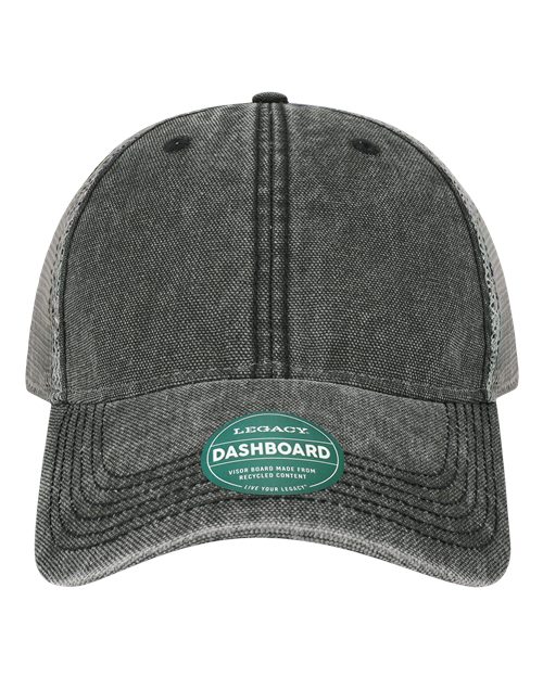 Dashboard Trucker Cap - Black/ Grey Front