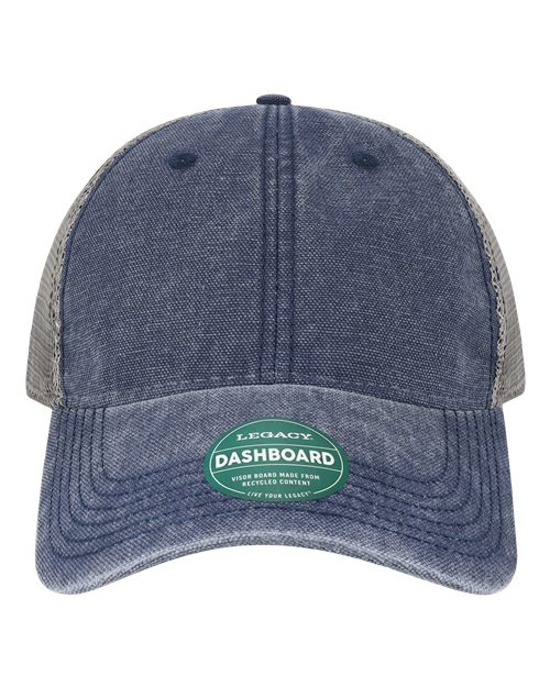 Dashboard Trucker Cap - Navy/ Grey Front