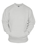 Badger Unisex Pocket Crewneck Sweatshirt - Ash Front