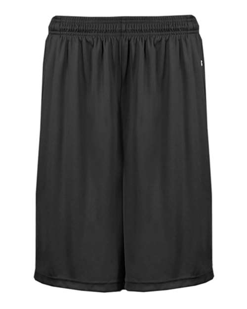 Badger Men's Pocketed 7" Shorts - Black Front