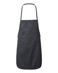 Liberty Bags Midweight Cotton Twill Butcher Apron - Black Front