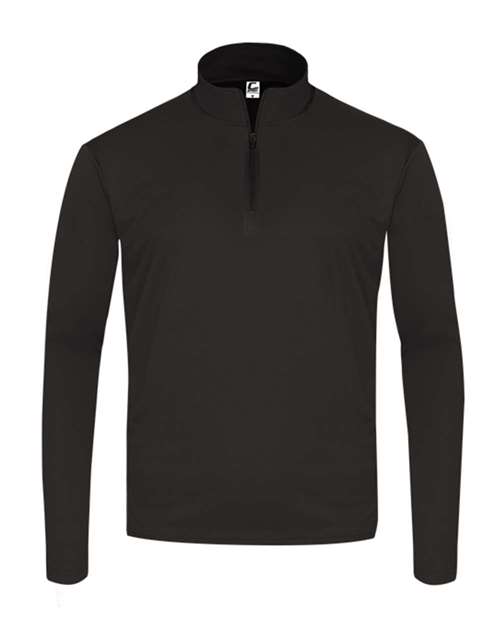 C2 Sport Youth Quarter-Zip Pullover - Black Front