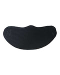 BELLA + CANVAS Lightweight Fabric Face Mask - CVC 52/48 Cotton/Poly - Black Front