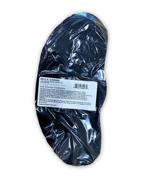 BELLA + CANVAS Lightweight Fabric Face Mask - CVC 52/48 Cotton/Poly - Side
