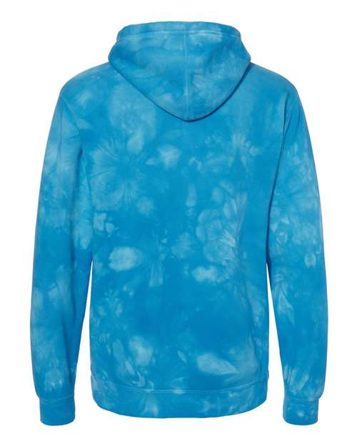 Independent Trading Co. Unisex Midweight Tie-Dyed Hooded Sweatshirt - Back