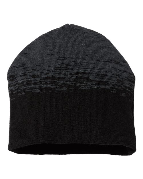 CAP AMERICA USA-Made Static Beanie - Black/ Dark Heather Grey Front