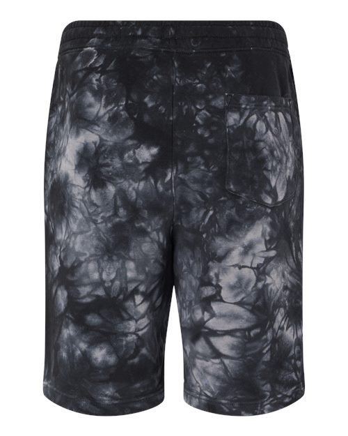 Independent Trading Co. Unisex Tie-Dyed Fleece Shorts - Back