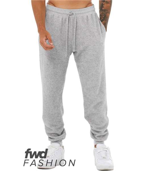 BELLA + CANVAS Unisex FWD Fashion Sueded Fleece Joggers - Athletic Heather Front