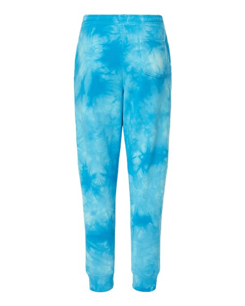 Independent Trading Co. Unisex Tie-Dyed Fleece Sweatpants - Back