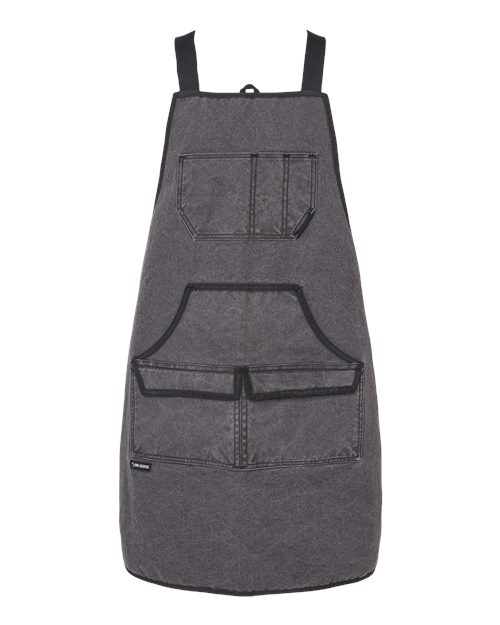 DRI DUCK Workman's Apron - Charcoal/ Black Front