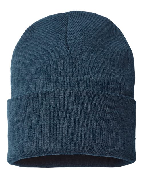 Sustainable Beanie - Navy Front