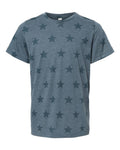 Code Five Youth Star Print Tee - Denim Star Front