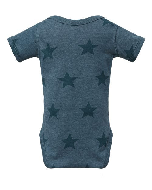 Code Five Infant Star Print Bodysuit - Back